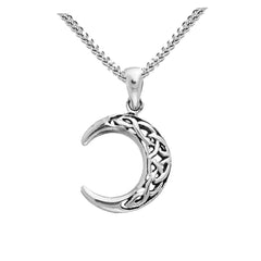 celtic moon necklace