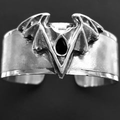 gothic bat cuff bracelet