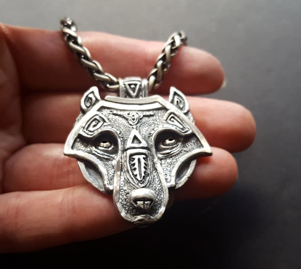 Starchenie Wolf Necklace for Women Men Sterling Silver Howling Pendant 商品を価格比較 