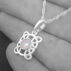 celtic necklace jewellery, opals