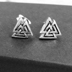 valknut viking earrings