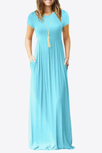Load image into Gallery viewer, Full Size Short Sleeve Round Neck Dress with Pockets
