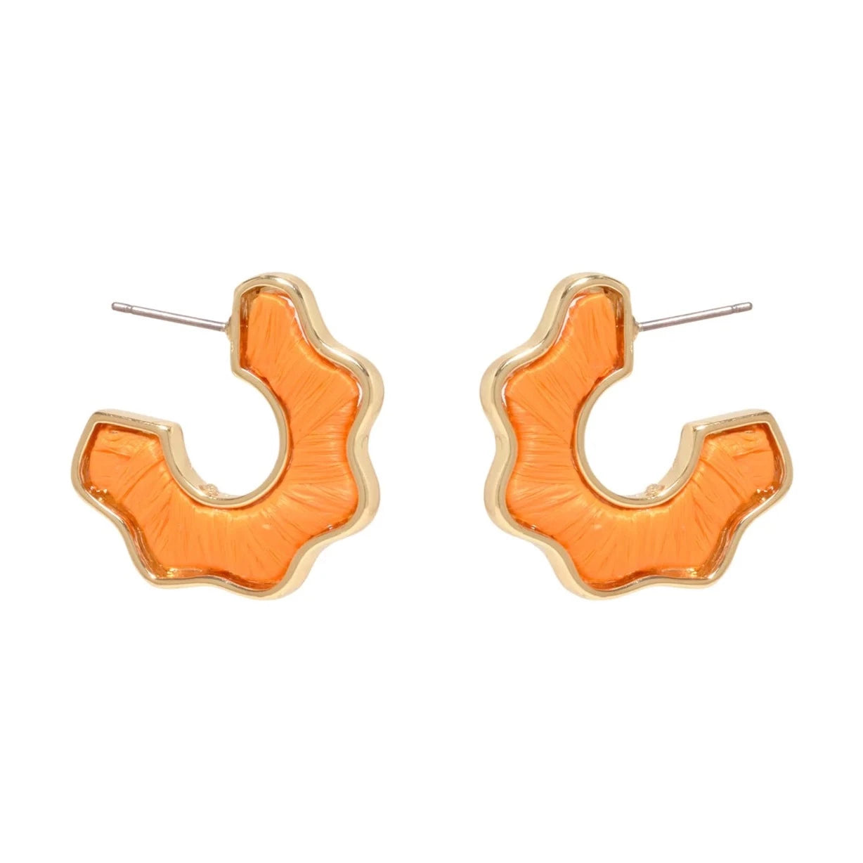 Mignonne Gavigan - Mini Darby Hoops in Orange Dip