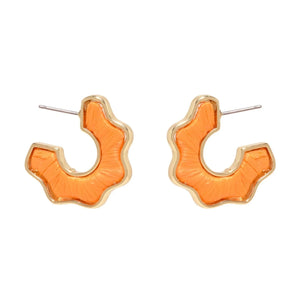 Mignonne Gavigan - Mini Darby Hoops in Orange Dip - too!