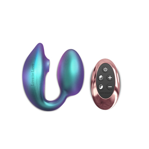 Wonderlove - Oeuf Vibrant Double Stimulation - Iridescent Turquoise