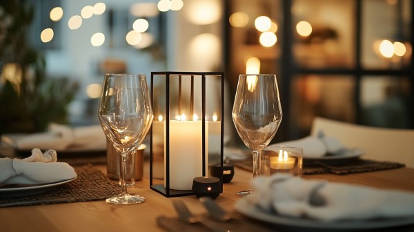 dining room decor- candles
