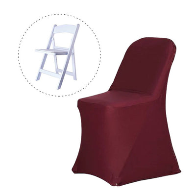 Apple Red Folding Spandex Chair Covers, Stretch Lycra Folding