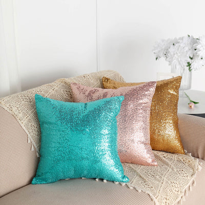 Efavormart Set Of 4  18 White/Gold Foil Geometric Print Throw Pillow  Covers, Velvet Square Sofa Cushion Covers 