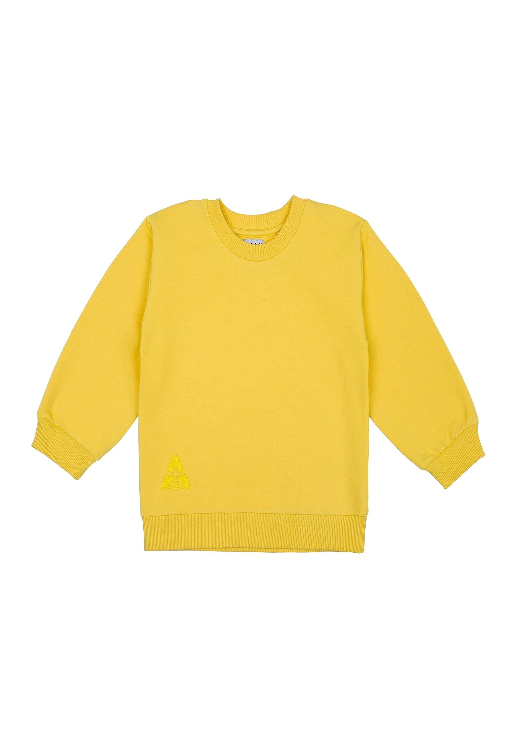 Silicium Stap Universeel Sweatshirt met lange mouwen geel – Alisé kids