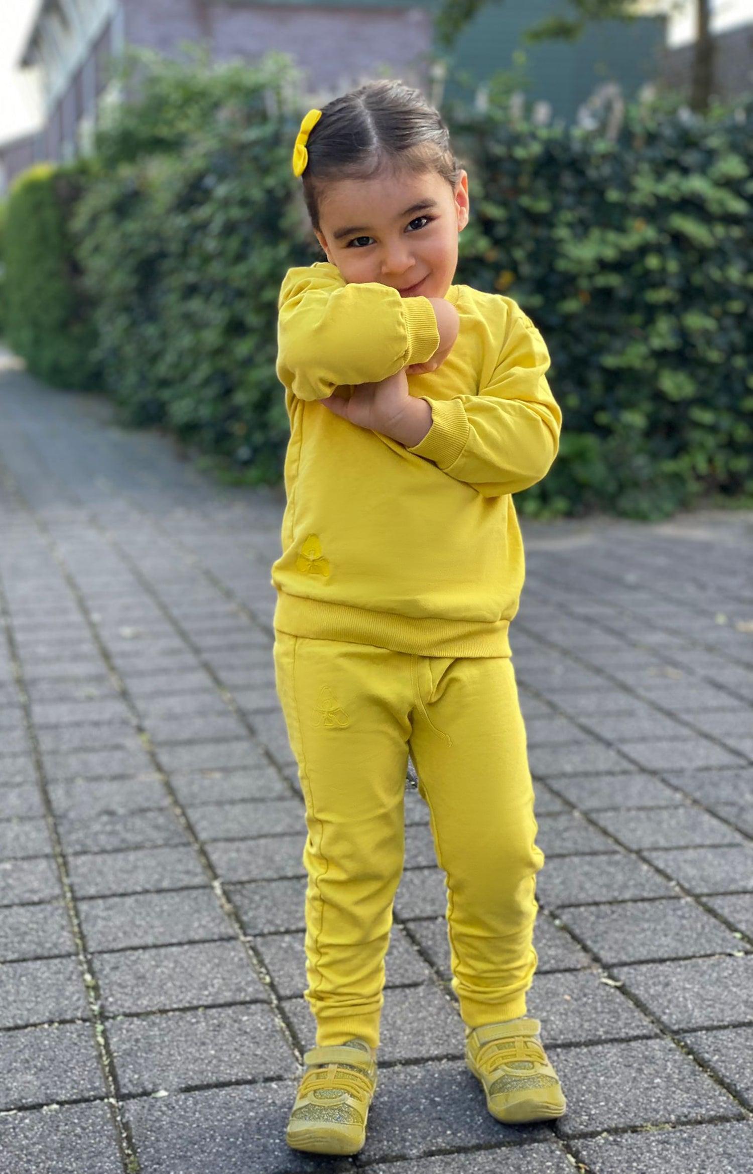 Unisex Joggingpak voor geel vanaf 1 jaar – Alisé kids