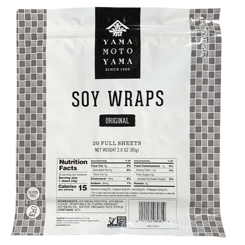 Wrappers, Foods sheets Gourmet Specialty & Orange, Party | Soy Paprika Yamamotoyama, Sushi 20 Authentic