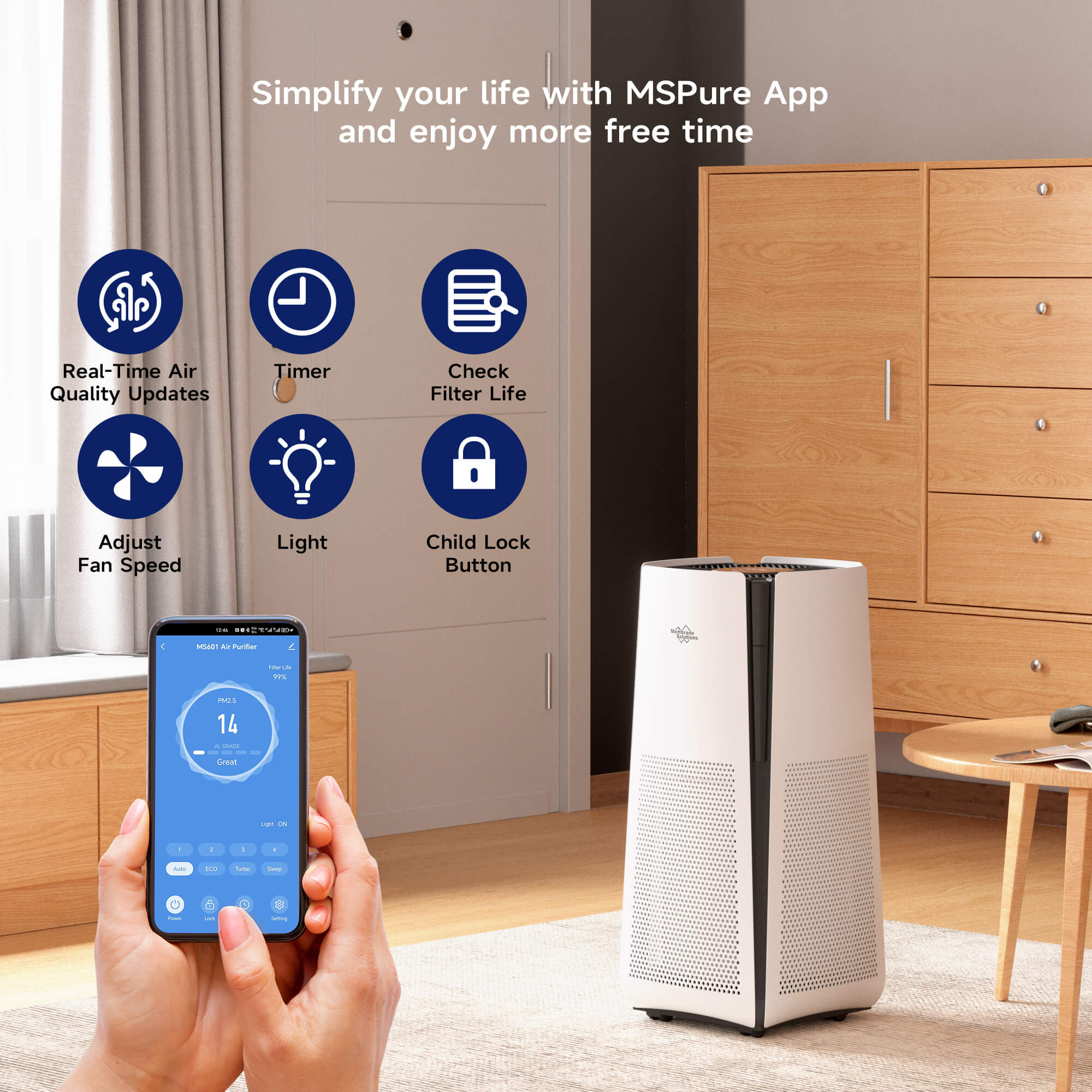 large space air purifier