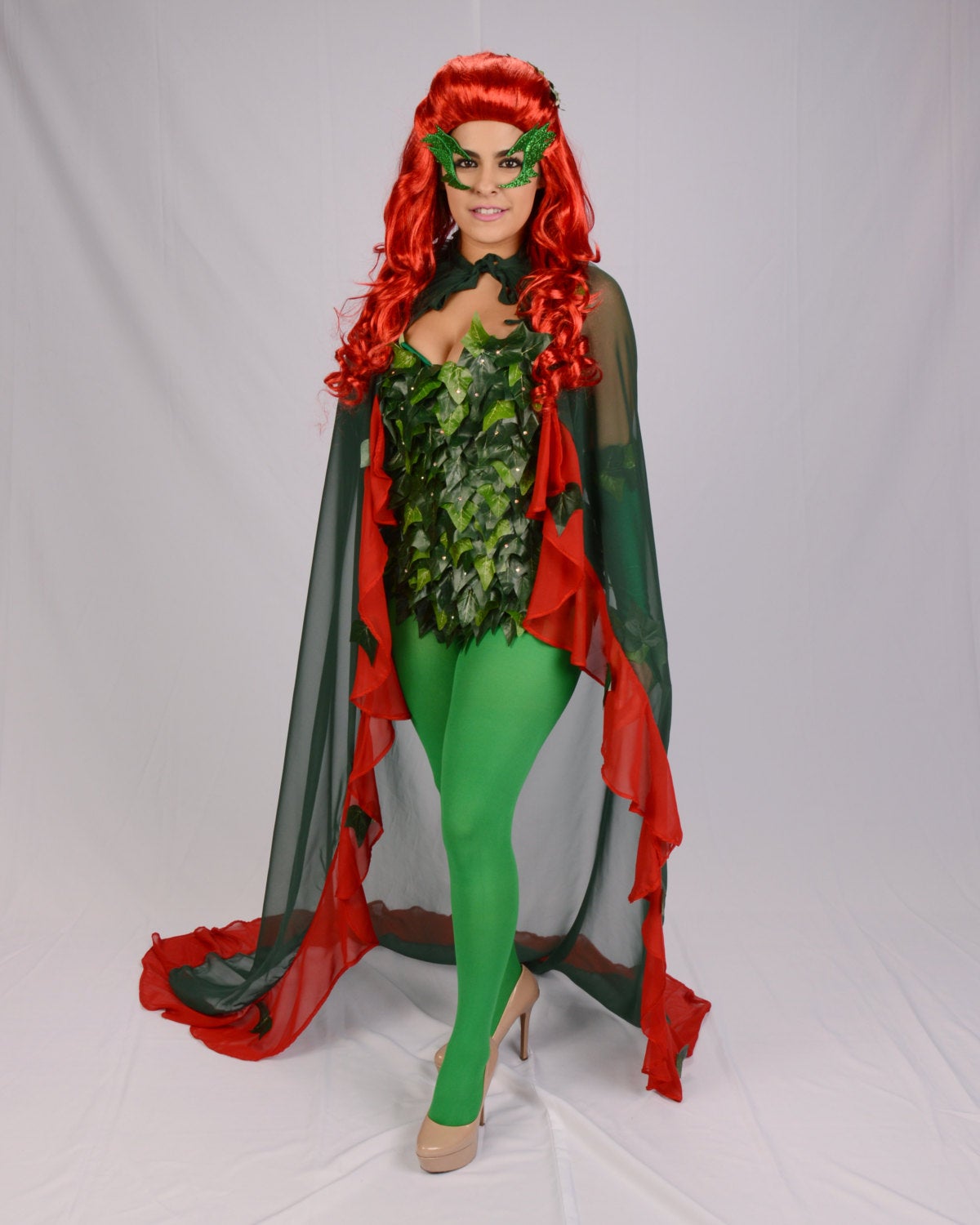 Uma Thurman inspired Cape, Super hero cape, comic con, poison ivy cape