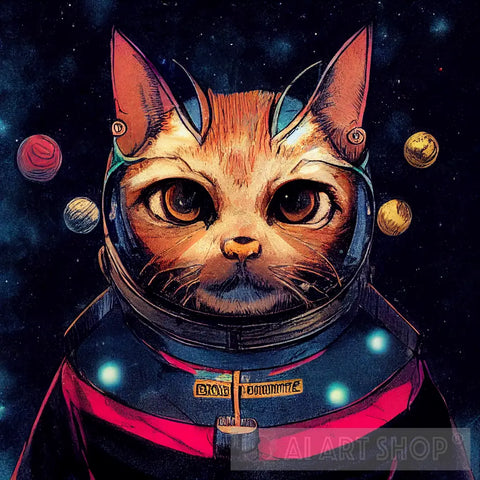Space Kitty Astronaut Canvas - KillerKittenDesigns - Digital Art, Animals,  Birds, & Fish, Cats & Kittens, Other Cats & Kittens - ArtPal