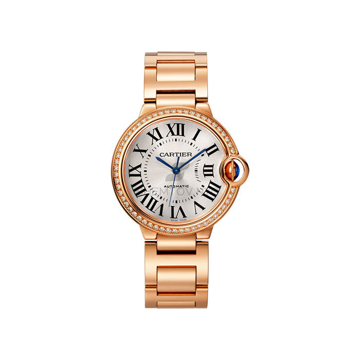 cartier ballon bleu 36mm diamond bezel