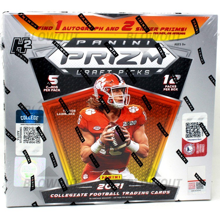 2021 Panini Prizm Collegiate Draft Picks Football H2 Hobby Box