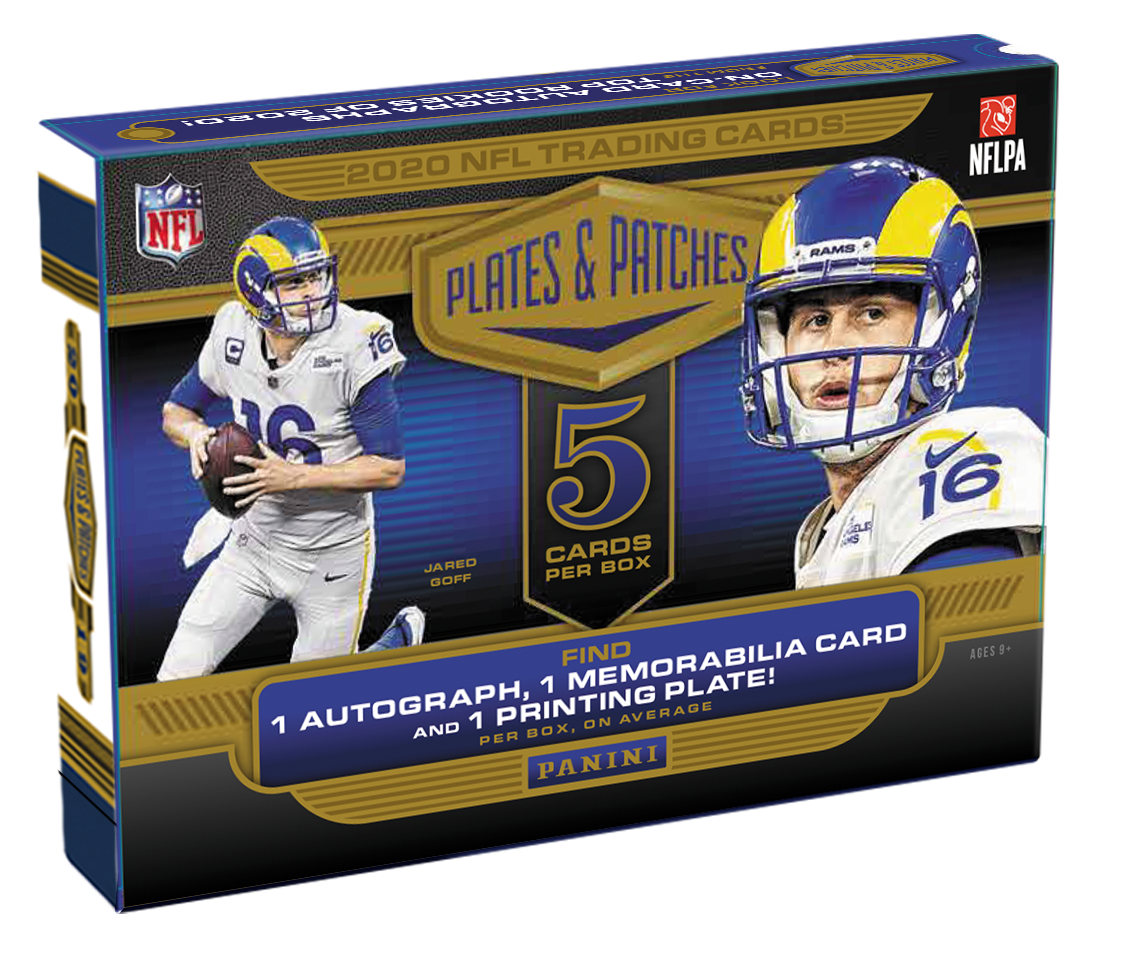 2020 Panini Plates & Patches Football Hobby Box Dynasty Collectibles