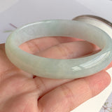 SOLD OUT: 53.7mm A-Grade Jadeite Modern Oval Bangle No.151521