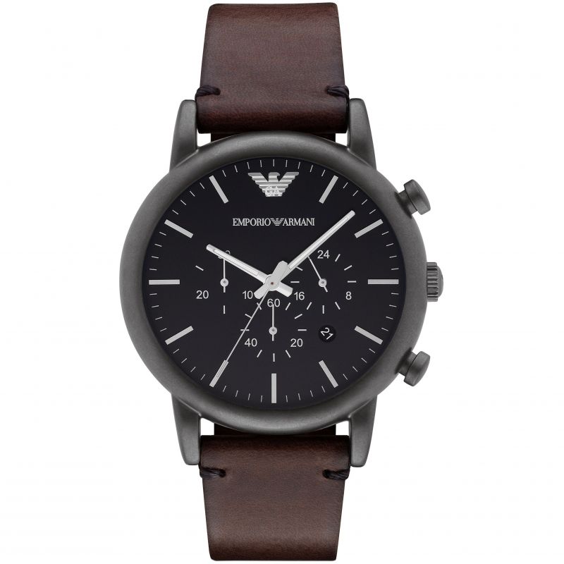 Emporio Armani Luigi Black Dial Watch AR2500 – WatchesOnline