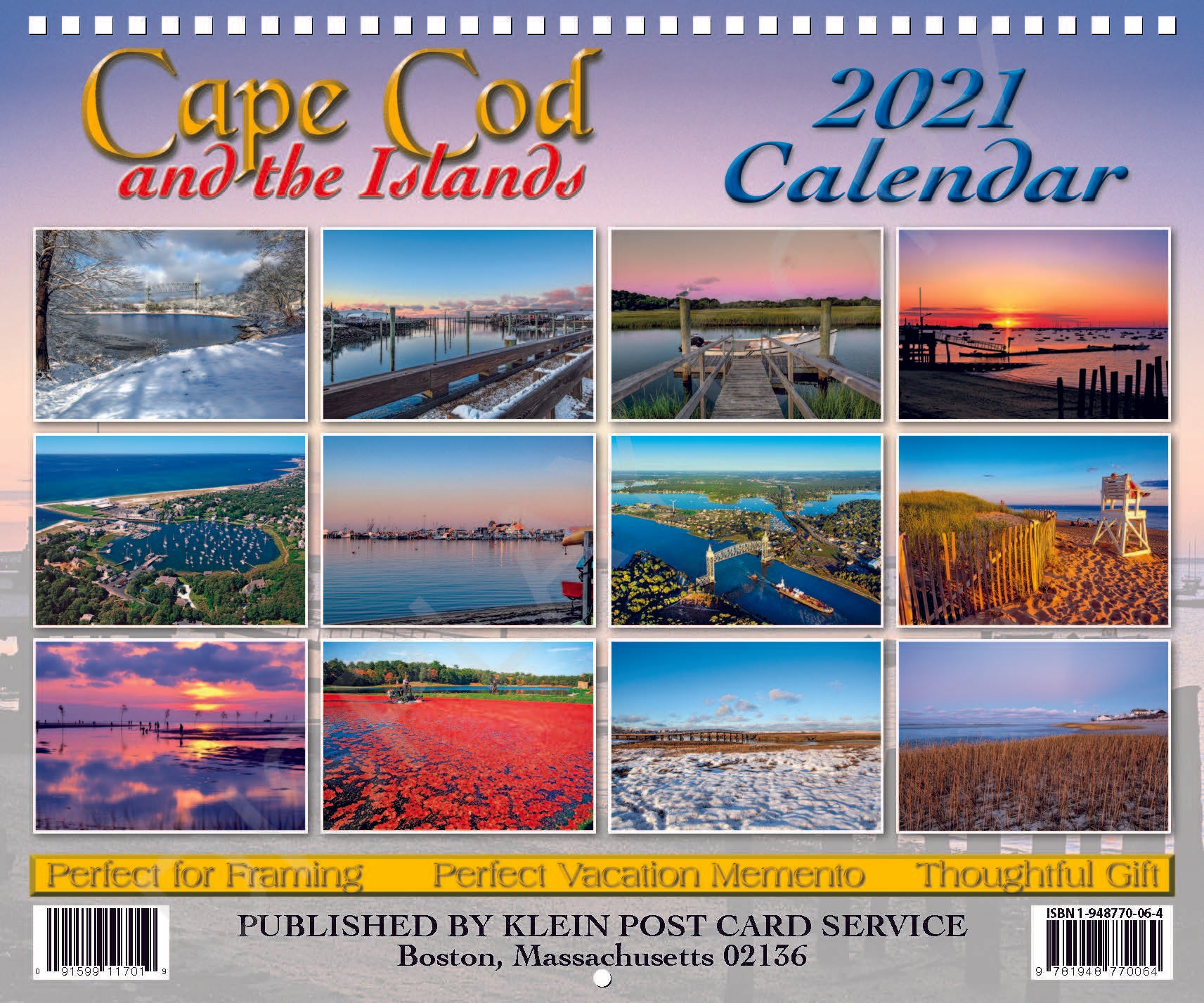2021 Cape Cod Calendar – Klein Souvenirs