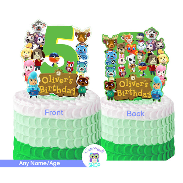 Sonic Birthday Cake Topper (Unique Design)