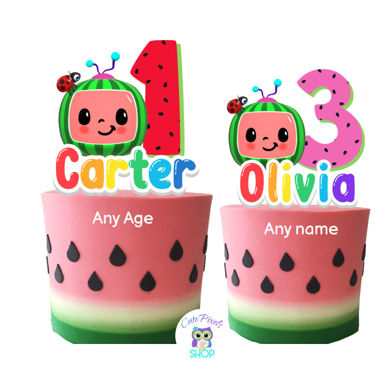 Cocomelon Cake Topper Cutout Cute Pixels Shop