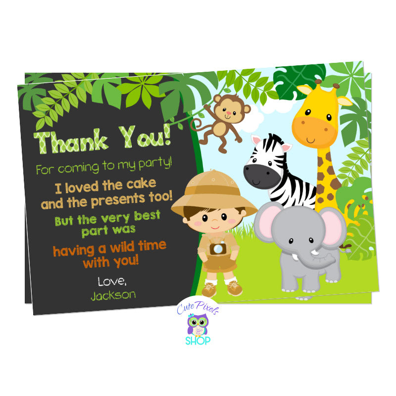 safari thank you cards
