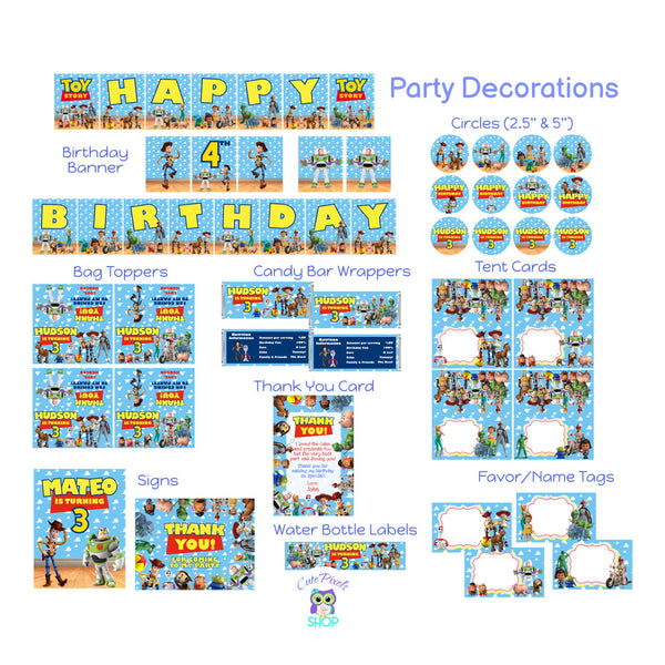 It's a boy story water bottle labels-boy story party favors-boy storyb –  Personalize Our Party