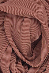 Fine Pleated Chiffon Hijab Fabric Close up - Momina Hijabs