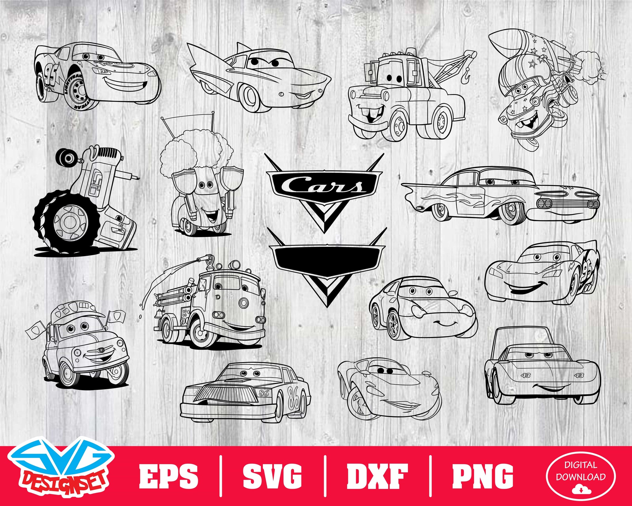 Disney Cars SVG Files: Unleash Your Creativity with Iconic Racers