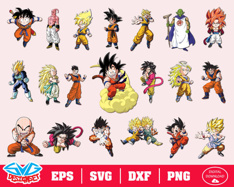 Download Dragon Ball Z Svg Dxf Eps Png Clipart Silhouette And Cutfiles 2