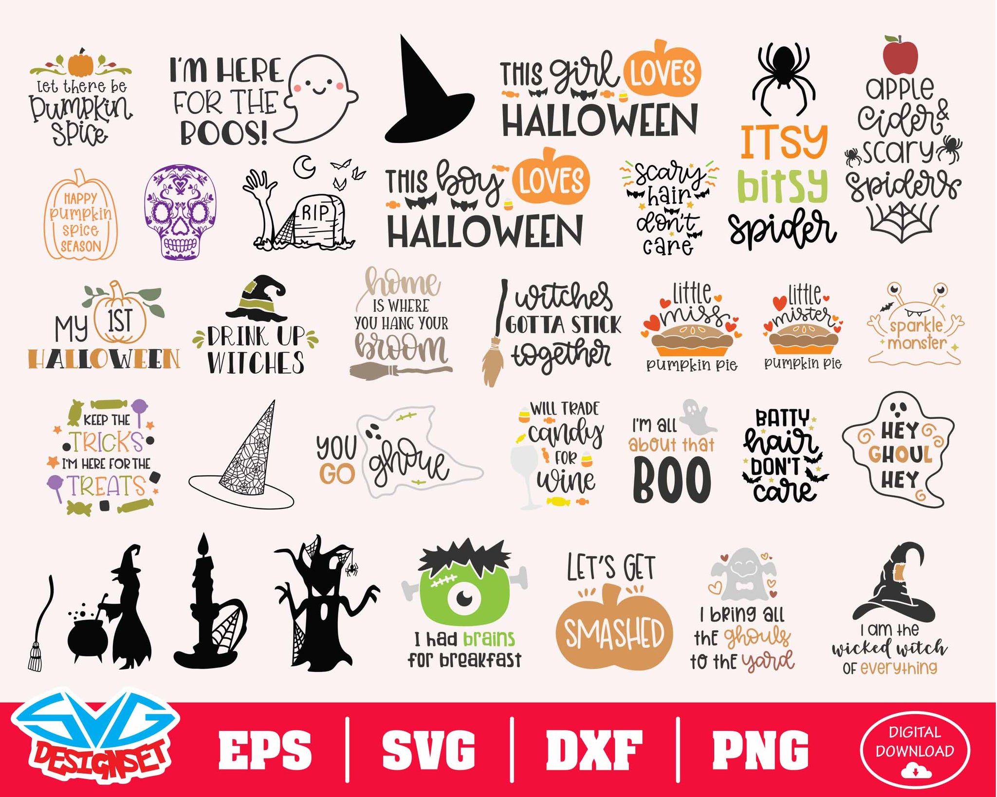 Download Clip Art Halloween Svg Bundle Thanksgiving Svg Files Set Svg Cricut Designs Fall Svg Bundle Files For Cut Svg Sale Halloween Clip Art Svg Dxf Eps Png Art Collectibles