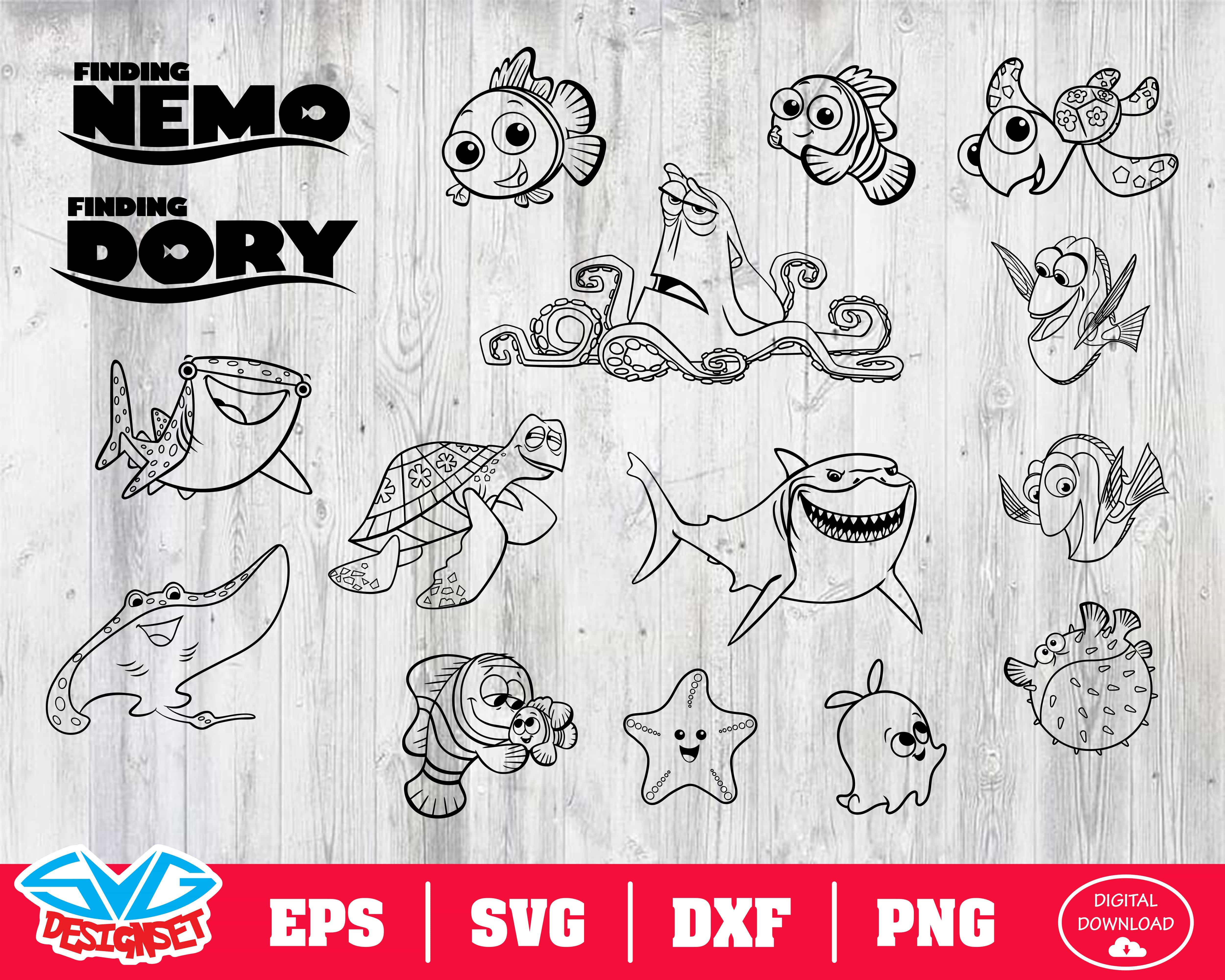 Free Free 252 Disney Finding Nemo Svg SVG PNG EPS DXF File