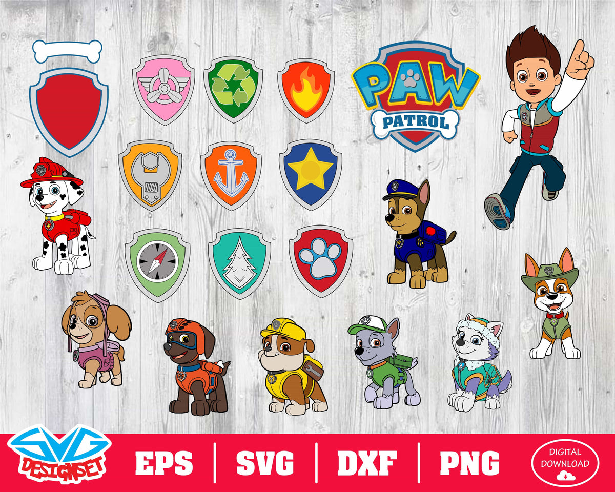 paw patrol svg free