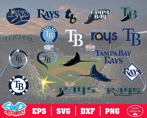 Tampa Bay Rays Logo Svg, TB Rays Svg Cut Files, Layered Svg