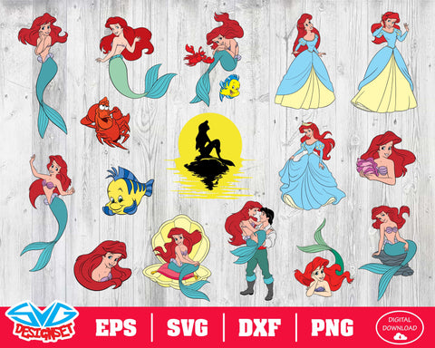 disney little mermaid silhouette