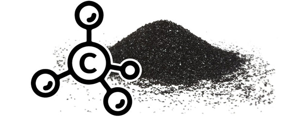 Carbon molecule. Granular Carbon