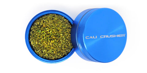 Cali Crusher full of ground herb