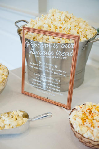 delicious gourmet popcorn for wedding