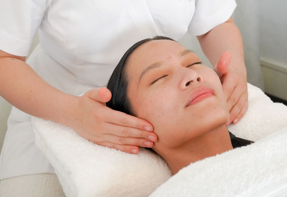 Woman Receiving Dermaplanning Facial Treatment At Botanica Wellness Spa and Clinic