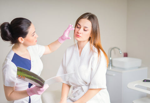 Women Receiving Consult Pre Botox Treatment