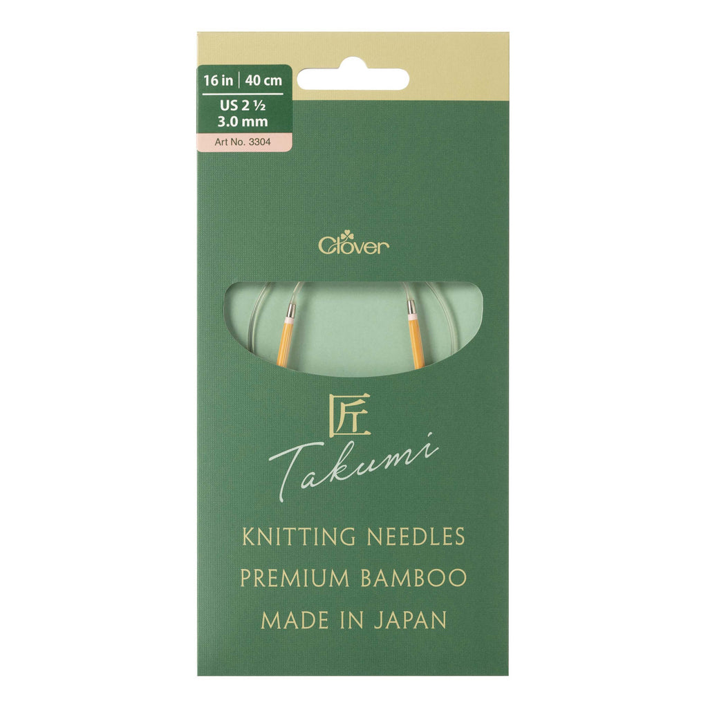 Clover Takumi Bamboo Knitting Needles 23cm