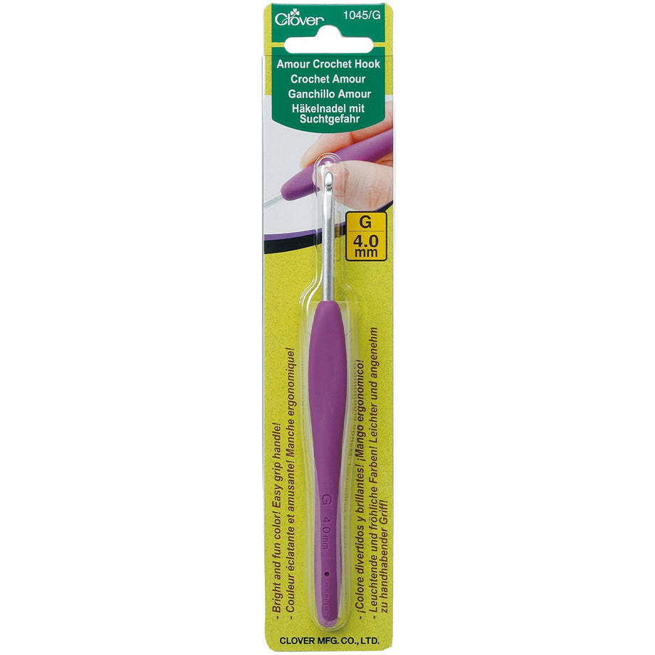 Clover 3672 Amour Crochet Hook Set, Assorted - 10 Sizes for sale