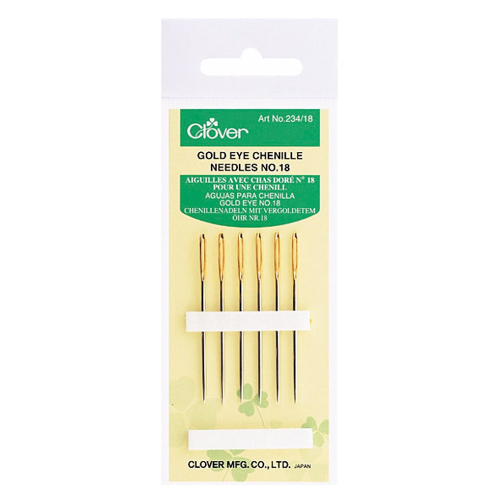 Clover Gold Eye Chenille Needles Size 24 6/Pkg