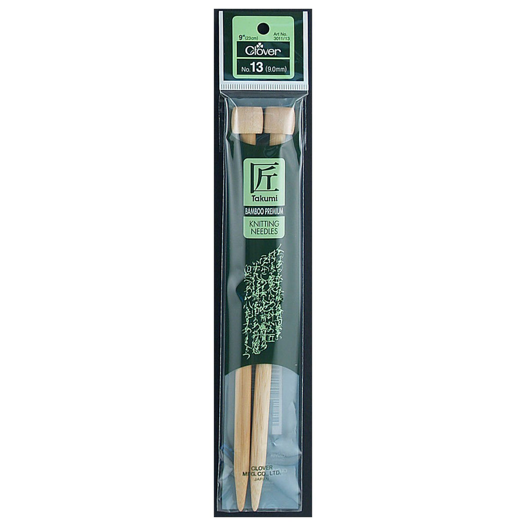 Takumi Bamboo Knitting Needles Single Pointed (10) No. 17 – Clover  Needlecraft, Inc.