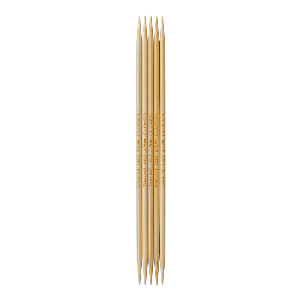 Clover Takumi Single Point Bamboo Knitting Needles - 9 Size 9