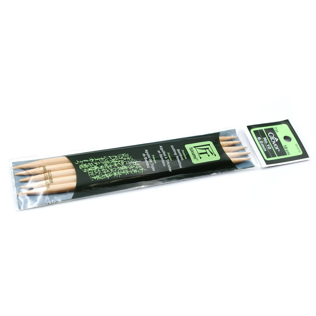 Clover 7 Takumi Bamboo Double Pointed Knitting Needles – The Shiplap Quilt  Shop & Coffee House