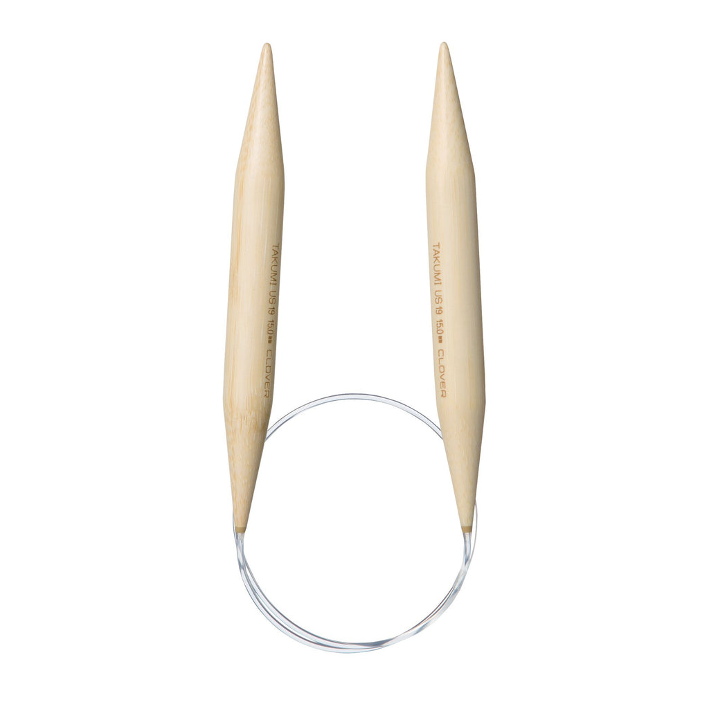 Clover PRO Takumi Bamboo Circular Needles 16 Inch - The Websters