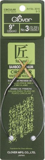 Takumi Bamboo Knitting Needles Circular 9 No. 0 (2.00mm) – Clover
