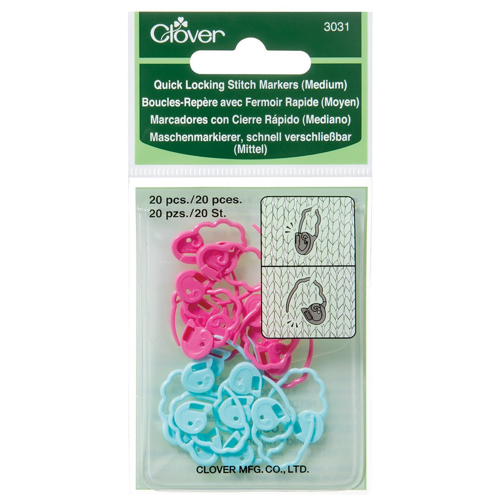 Locking Stitch Markers for Knitting and Crochet – Purple Wool Co.